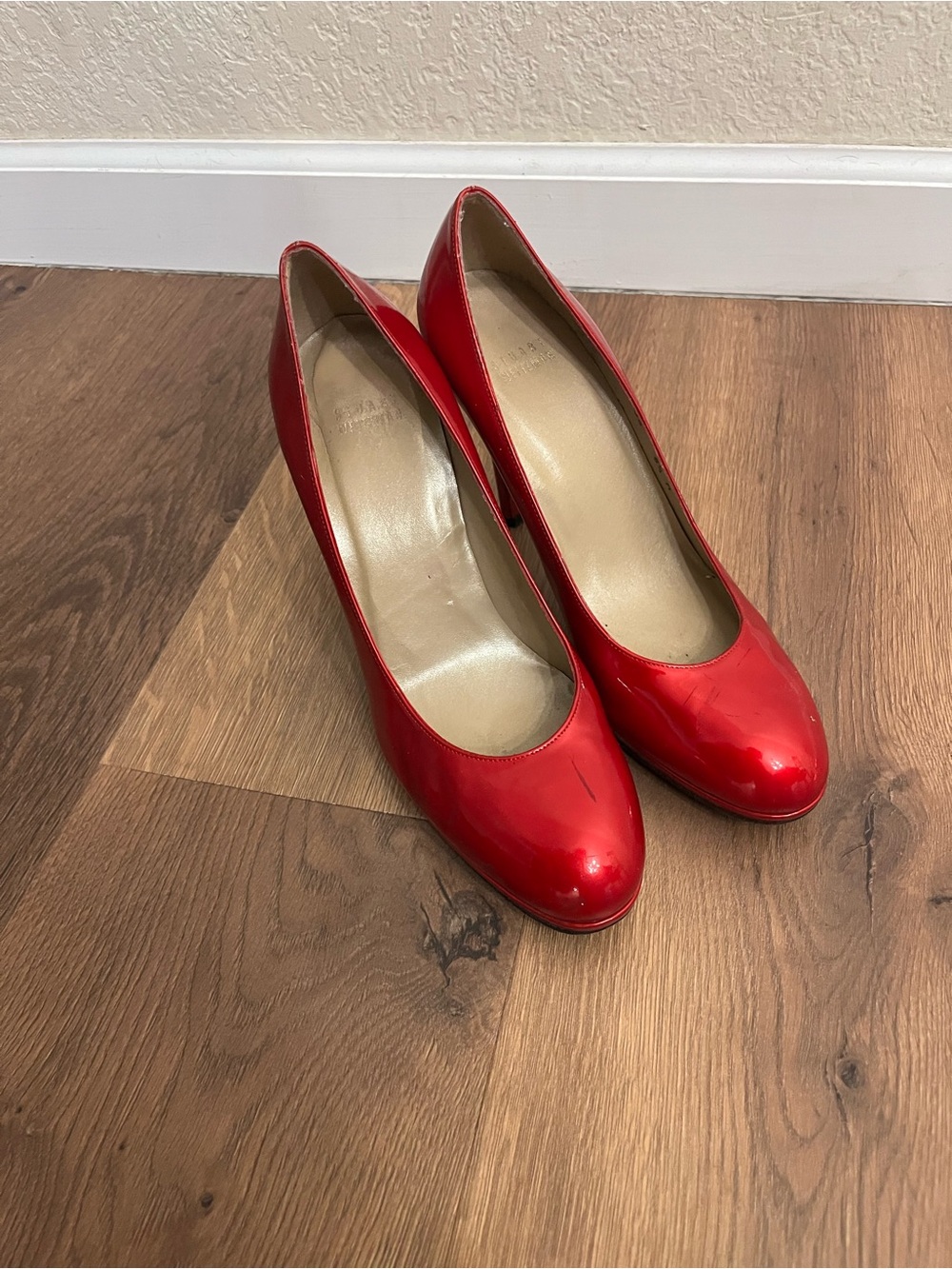 Stuart Weitzman Red Patent Leather Pumps